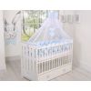 Cuna de Madera Lorenzo III 120x60 cm Blanca y Azul – 3 Alturas, Barrotes Extraíbles y Protector de Dentición - imagen 4
