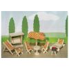 Set de 9 muebles de jardín para casa de muñecas, de Goki - imagen 2