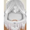 Capazo de Mimbre Natural con Dosel Amelie + Ropa de Cama Gris – MY SWEET BABY - imagen 3