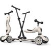 Patinete evolutivo 2 en 1: se transforma fácilmente para adaptarse al crecimiento del niño.