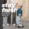 Patinete evolutivo 2 en 1: se transforma fácilmente para adaptarse al crecimiento del niño.