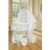 Capazo de Mimbre Blanco con Ruedas y Dosel Amelie + Ropa de Cama – MY SWEET BABY