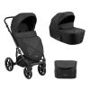 Carrito de bebé 2en1 con capazo rígido Amani Negro