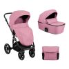 Carrito de bebé 2en1 con capazo rígido Amani Rosa