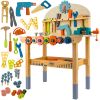 Taller Infantil de Madera 3-en-1 con Herramientas – Banco de Trabajo Educativo KRUZZEL