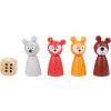 Ludo Animales del Bosque de Madera, FSC® 100% certificada, Juego de Mesa para Toda la Familia