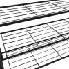 Mueble zapatero metálico negro con perchero - imagen 13