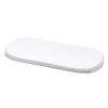 Sábana bajera ajustable blanca para cochecito y capazo, suave y práctica para el descanso del bebé.