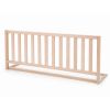Barrera de cama de madera de haya natural 120 x 60 cm