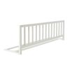 Barrera de cama de madera blanca de 120 x 40 cm, fabricada en haya, segura para niños en transición a cama grande.