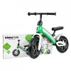 Bicicleta Lancy verde para niños, ideal para aprender a montar y disfrutar del aire libre mientras juegan.