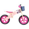 bicicleta madera rosa