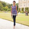 Blusa premamá Marsella en tallas S y M, elegante y cómoda para futuras mamás durante el embarazo.