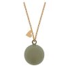 Collar Bola de Embarazo – Joya Tradicional  Verde Taupe - imagen 2