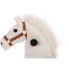 Caballo para montar con ruedas Blanco 