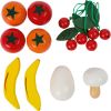 Caja de frutas y verduras Mercado semanal , Juguete de madera