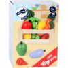 Caja de frutas y verduras Mercado semanal , Juguete de madera
