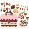 Caja de madera con Dulces y tarta para cortar