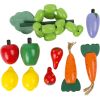 Caja de verduras y frutas de madera , 11 piezas