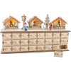 Calendario de Adviento en madera Bazar Navideño