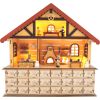 Calendario de adviento de madera La repostería de navidad