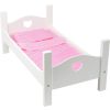Cama Blanca de Madera para Muñecas