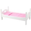 Cama Blanca de Madera para Muñecas