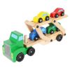 Camión de madera - grúa + juego de coches - imagen 3