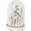 Campana brillante Pueblo de invierno , madera y vidrio - imagen 7