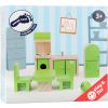 muebles de cocina en madera para casas de muñecas