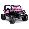 Coche Eléctrico Infantil Jeep JC666 Rosa con Control Remoto y Asiento de Cuero - imagen 2