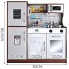 Cocina Infantil de madera marrón oscuro KD9150 Kruzzel - imagen 7