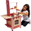 Cocinita de madera rosa 
