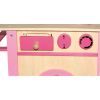 Cocinita de madera rosa 