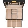 Cofre , caja para joyas negra