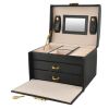 Cofre , caja para joyas negra