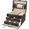 Cofre , caja para joyas negra