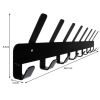 Colgador Perchero de pared Negro , 17 Ganchos - imagen 6