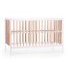Cuna de madera 60 x 120 cm en color Blanco y Natural , Childhome