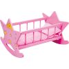 Cuna rosa de madera para muñecas Estrellita - imagen 13
