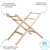 detalle de patas plegables