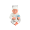 Muñeca Bebé con Ropa de Rayas Blancas y Grises, Chupete y Manta – 35 cm - imagen 4