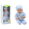 Muñeca Bebé con Jersey de Rayas, Gorro y Bufanda Azul – 39 cm - imagen 2