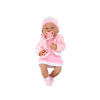 Muñeca Bebé con Ropa Blanca y Rosa, Chupete, Babero y Manta – 42 cm - imagen 3