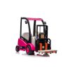 Montacargas Eléctrico Infantil XMX638 Rosa con Control Remoto y Batería Recargable