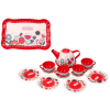Set de Café y Té para Niños con Tazas, Tetera y Bandeja Roja - imagen 3