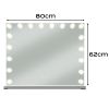 Espejo Cosmético LED Soulima 80x62 cm Estilo Hollywood con Luz Ajustable y Panel Táctil