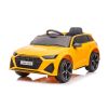 Coche Eléctrico para Niños Audi RS6 Amarillo con Control Remoto y Asiento de Ecopiel