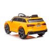 Coche Eléctrico para Niños Audi RS6 Amarillo con Control Remoto y Asiento de Ecopiel