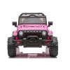Jeep Eléctrico para Niños Wrangler Rubicon 4x4 Rosa con 4 Motores, 12V y Control Remoto